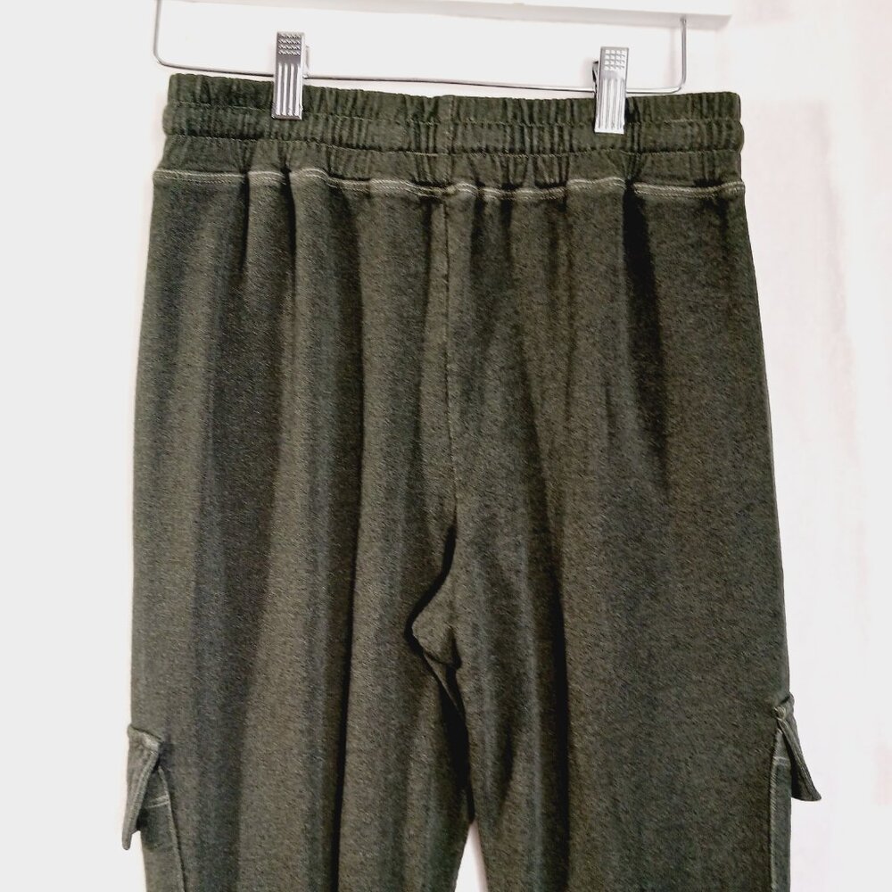 SUNDRY for EVEREVE, Cargo Joggers, Sweatpants, Size Small, Evergreen, High Rise - Picture 8 of 15